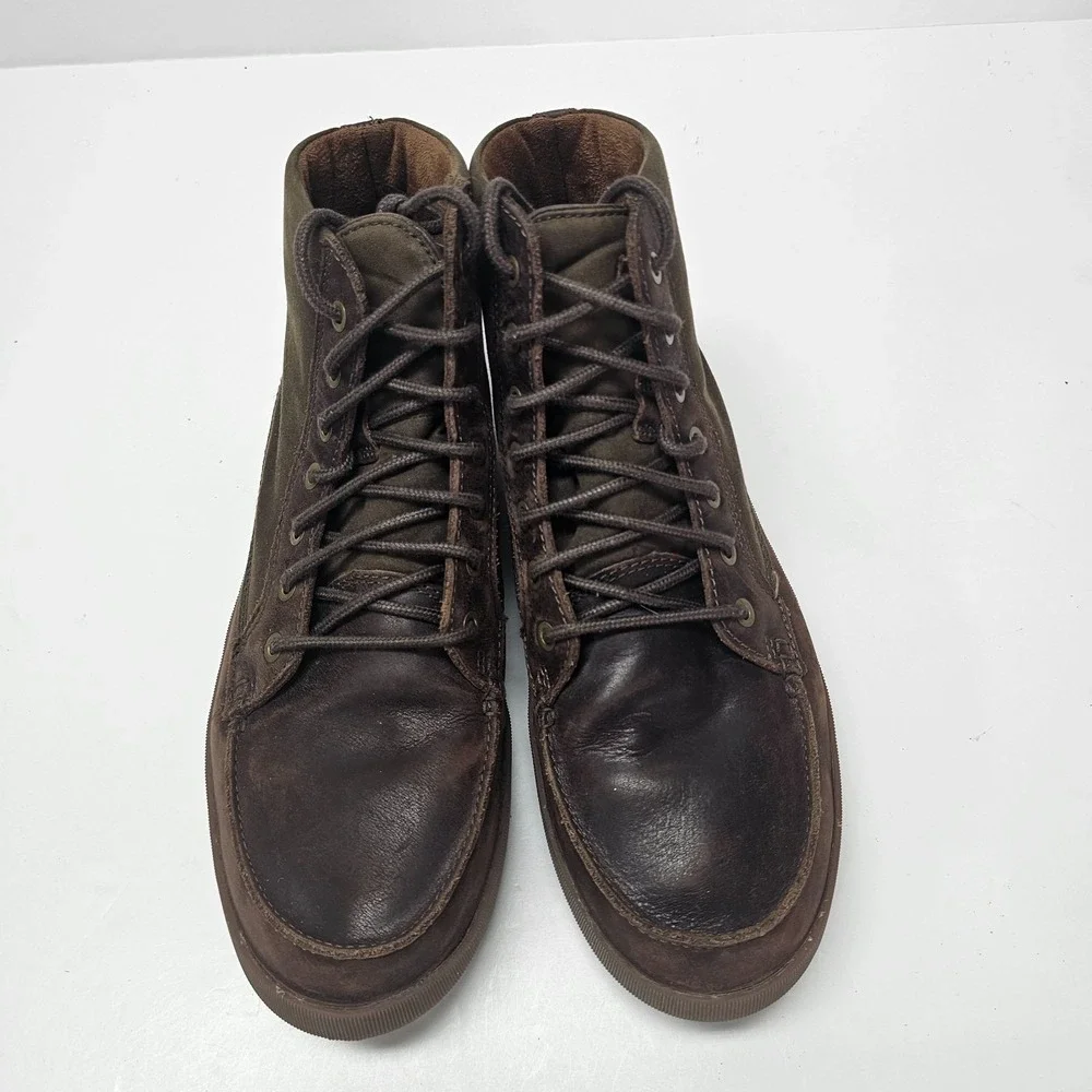 Olukai Molina Casual Comfort Chukka Ankle Boots Dark Wood Brown Size 11